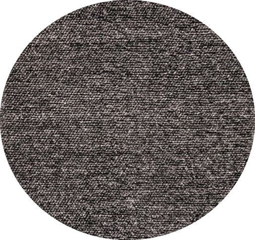 The Avenue 160 Round Charcoal Rug in durable PET yarn with a wool-like feel. Size 160 Diameter. Full.