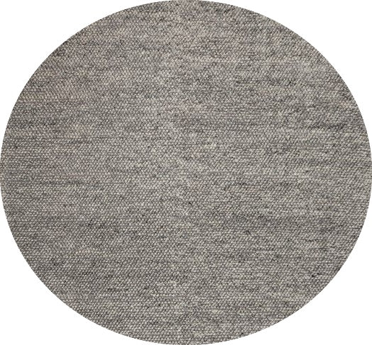 The Avenue 160 Round Shale Rug in durable PET yarn with a wool-like feel. Size 160 Diameter. Full.