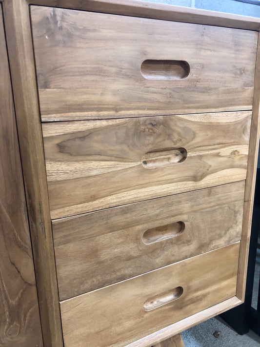 The Bandon - Buffet. Crafted from solid, sustainable teak, this 2 door, 8 drawer buffet adds both functionality and style to your living space. Measures 1800 Length X 400 Depth X 800 Height. Drawers.