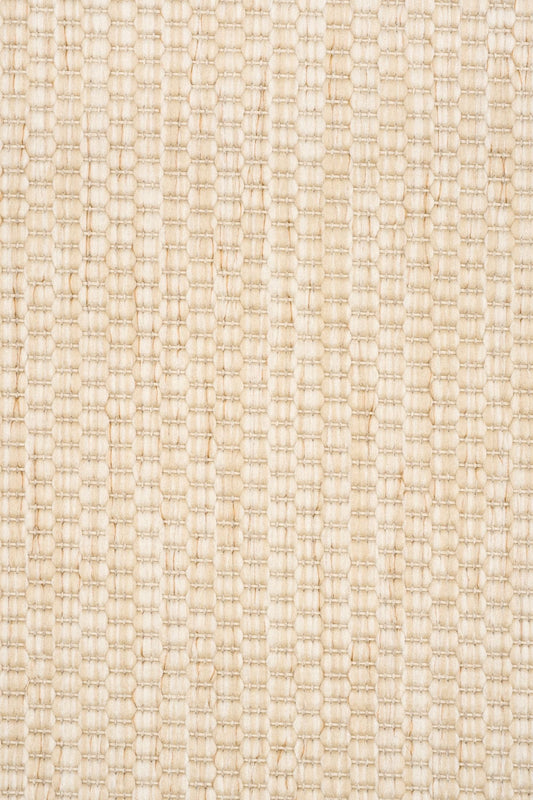 Barton Twill Cream indoor/outdoor rug featuring soft cream tones and a subtle textured pattern, power-loomed from UV-stabilised polypropylene for lasting durability. Colour cream. 3 sizes. Close.