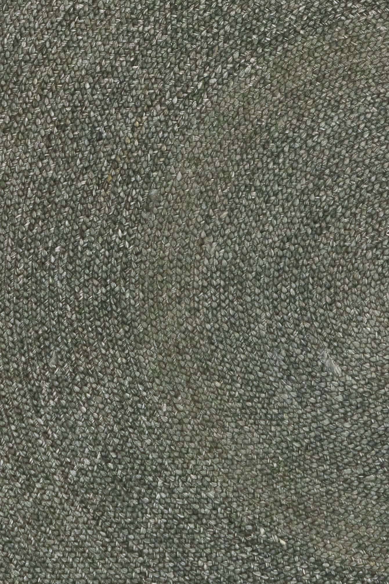 Cora Round Olive Rug hand woven from 70% New Zealand wool and 30% viscose in a braided weave. Colour Dark Olive. 2 sizes, 200cm round and 250cm round. Close View.