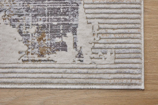 Eclipse Mixed Grey is a machine made rug. Its design boasts a abstract modern/contemporary feel. Crafted from Polyester with a low-profile 7-9mm pile height. Colours Grey and light grey tones. Sizes 160 X 230, 200 X 300 and 240 X 340. Corner.