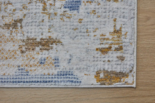 Eclipse Shrink is a machine made rug. Its design boasts a abstract modern/contemporary feel. Crafted from Polyester with a low-profile 7-9mm pile height. Colours Grey,Blue and Beige tones. Sizes 160 X 230, 200 X 300 and 240 X 340. Corner.