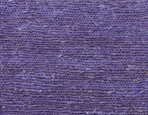 The Hemp Round - Blue, hand-woven rug. Made in India, it features a round shape in two sizes, 160 and 190 Diameter. Colour, Blue. Close.