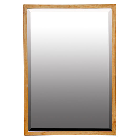 The Kauai Rectangular Mirror has a sustainable white cedar frame and bevelled mirror. Colour natural. Measures 1000 height X 700 wide. Front Plain.