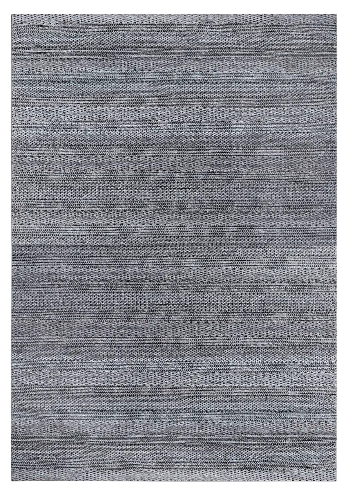 Albi Taupe is a Beige/Grey and Black, PET Yarn (recycled Plastic) Hand woven flatweave rug. Sizes 160 X 230, 200 X 290 and 240 x 340. Full.