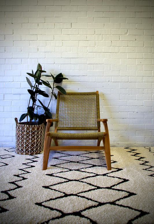 The Amaranth Occasional Chair, a elegant coastal contemporary design crafted from organic teak wood and synthetic rope. Colours Natural Teak with Natural Rope. Measures 690 Wide X 710 Depth with a 380 Seat Height and 800 Back Height. Styled.