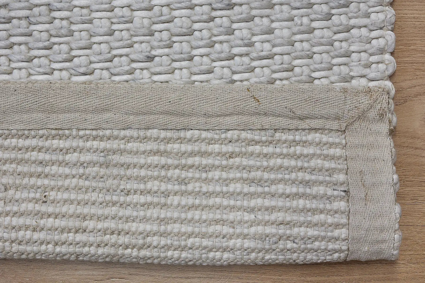 Ankara White/Cream is a Hand-woven, textured rug crafted from a luxurious combination of wool and bamboo silk. Colour White/Cream. Sizes 160 X 230, 200 X 290, and 240 X 340. Fold.