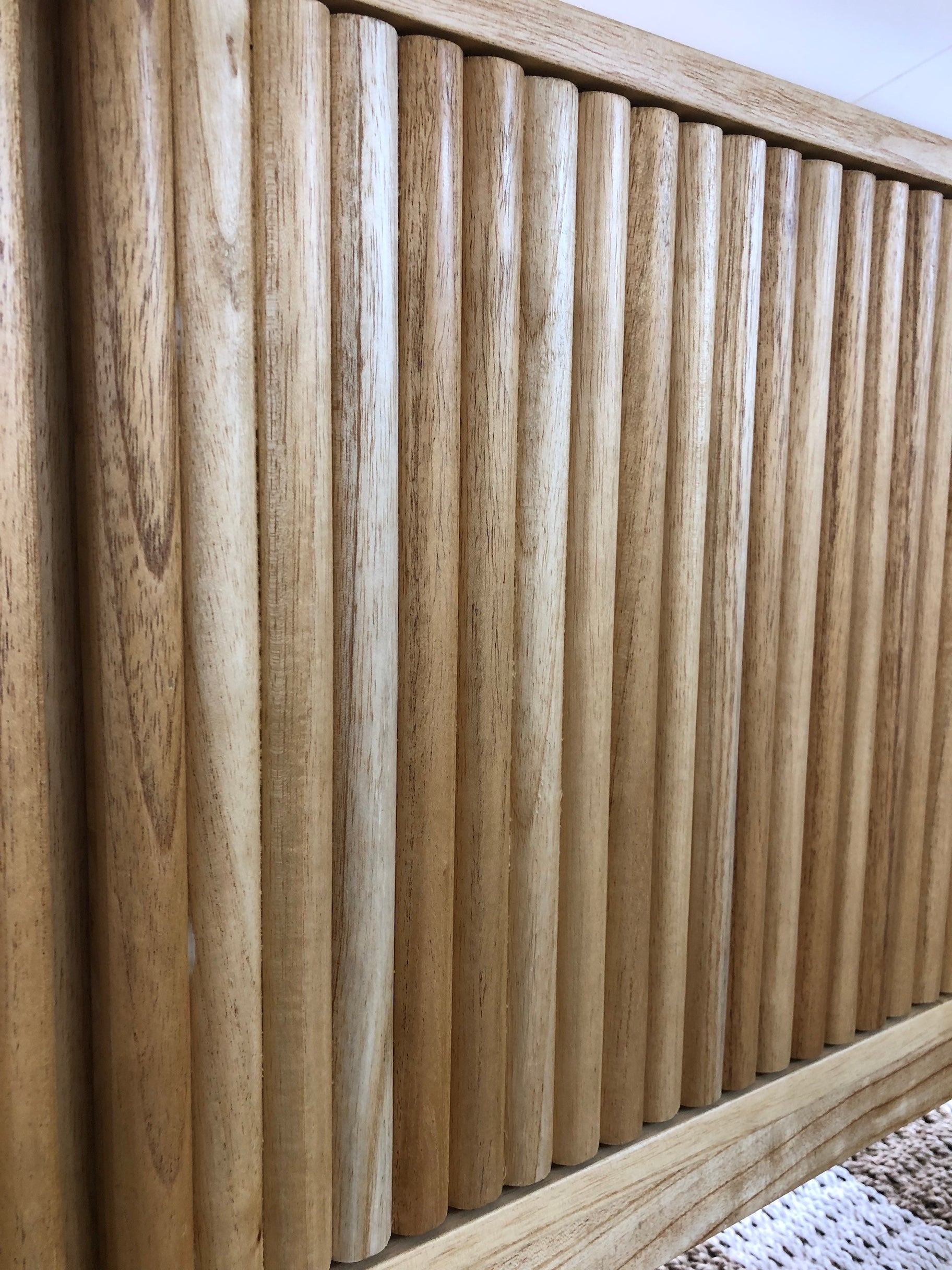 The Astoria 4 Door Natural Buffet is a contemporary styled piece. Crafted from sustainable white cedar, it features 4 textured doors. Colour Black. Measures 1800 length X 400 depth X 700 height. Front Door.
