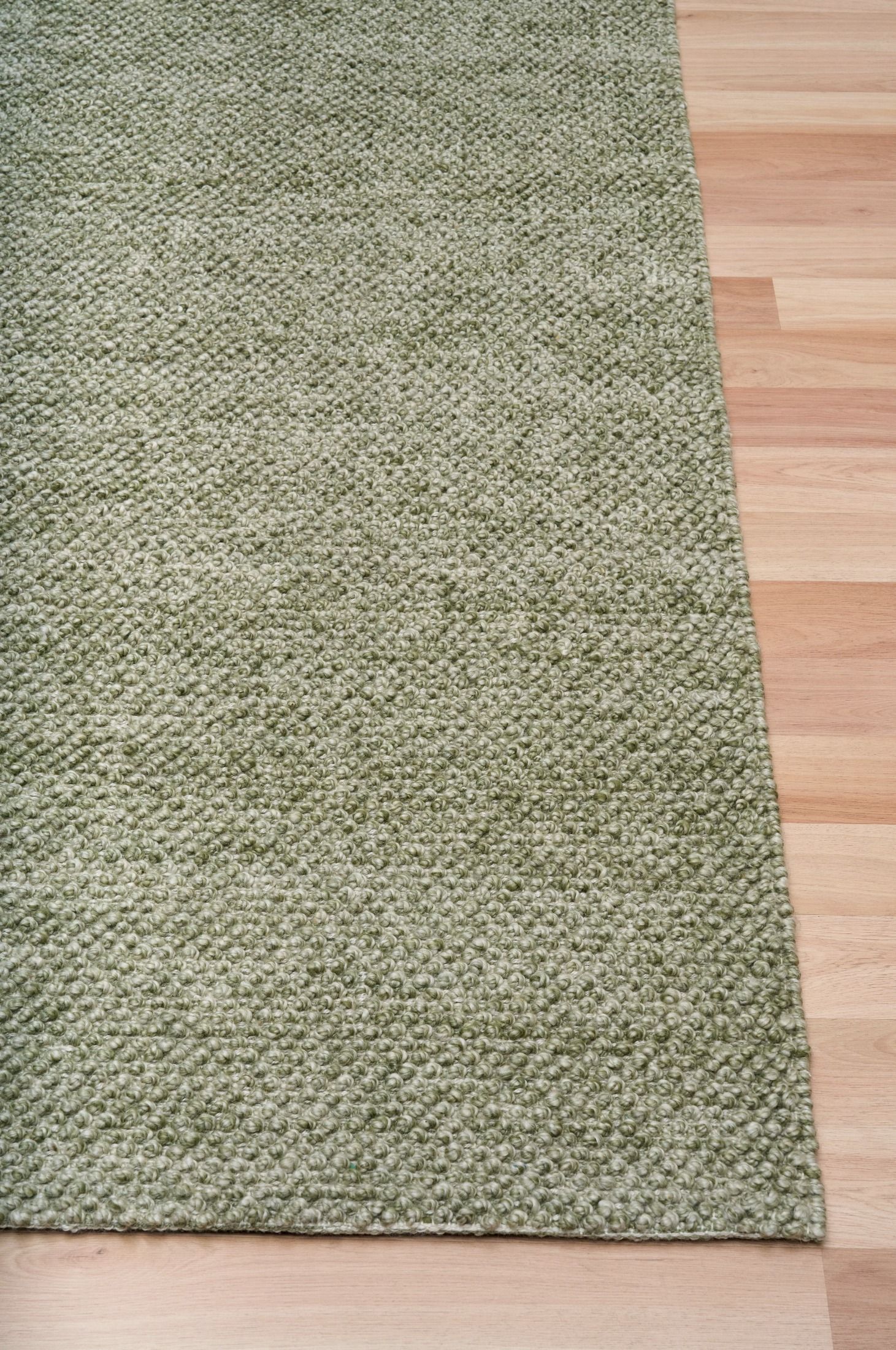 Avenue Pesto is a hand woven PET Yarn (Recycled Plastics) Rug.  It features a soft wool-like feel with a modern/contemporary design.  Colour Pesto Green. Sizes 155 X 225, 200 X 290, 240 X 320 and 300 X 400. Corner.