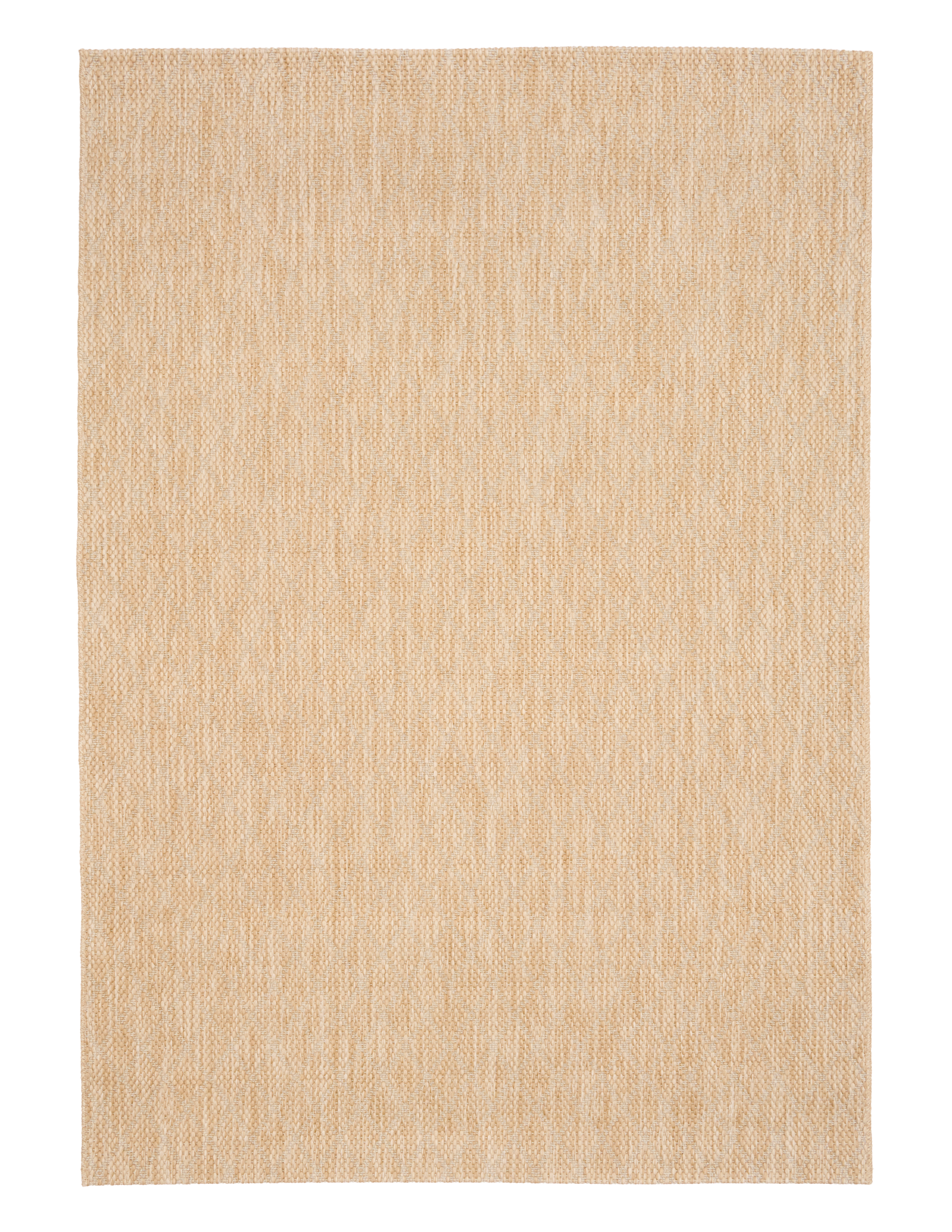 Barton Beige 41512 indoor/outdoor rug featuring soft beige tones and a subtle textured pattern, power-loomed from UV-stabilised polypropylene for lasting durability. Colour Beige. 3 sizes. Top.