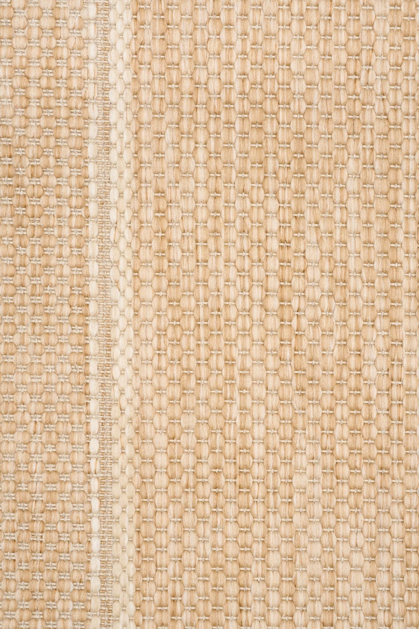 Barton Border Beige indoor/outdoor rug featuring soft beige tones and a subtle textured pattern, power-loomed from UV-stabilised polypropylene for lasting durability. Colour Beige. 3 sizes. Close.
