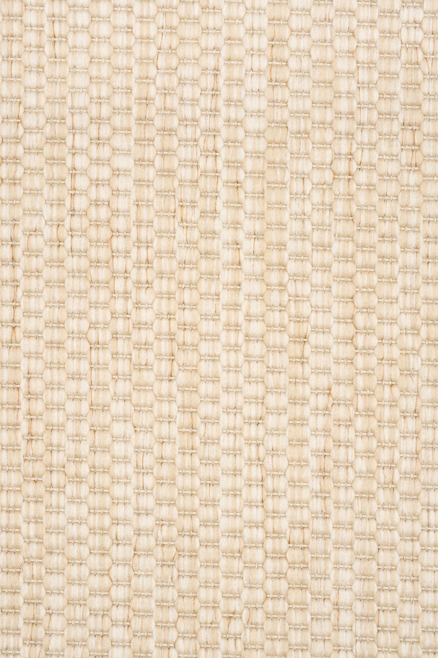 Barton Cream 41503 indoor/outdoor rug featuring soft cream tones and a subtle textured pattern, power-loomed from UV-stabilised polypropylene for lasting durability. Colour cream. 3 sizes. Close.