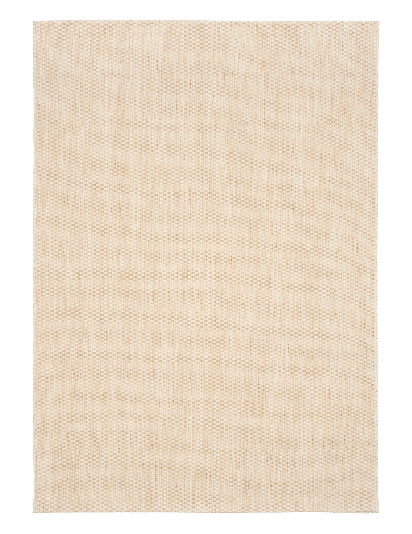 Barton Cream 41503 indoor/outdoor rug featuring soft cream tones and a subtle textured pattern, power-loomed from UV-stabilised polypropylene for lasting durability. Colour cream. 3 sizes. Top.