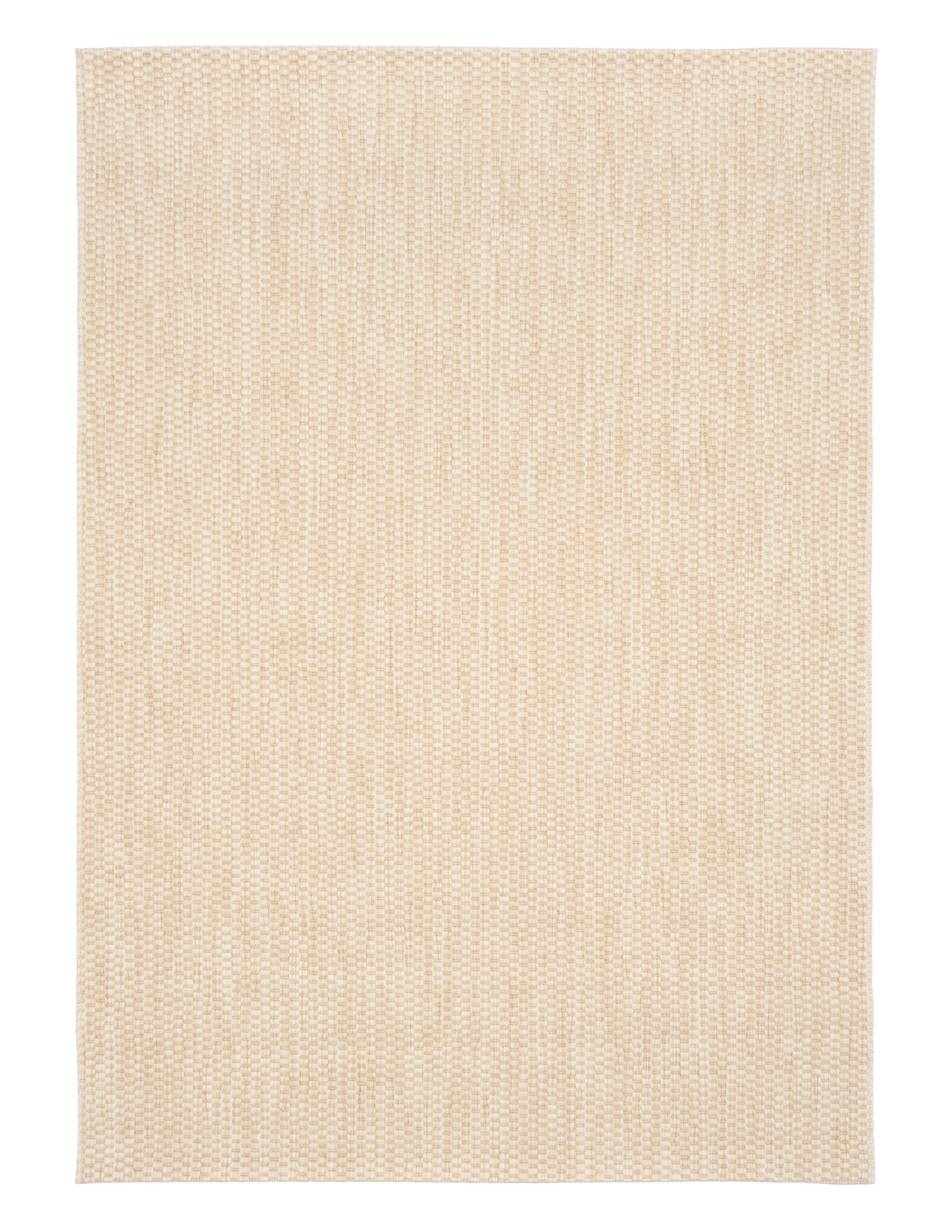 Barton Cream 41503 indoor/outdoor rug featuring soft cream tones and a subtle textured pattern, power-loomed from UV-stabilised polypropylene for lasting durability. Colour cream. 3 sizes. Top.