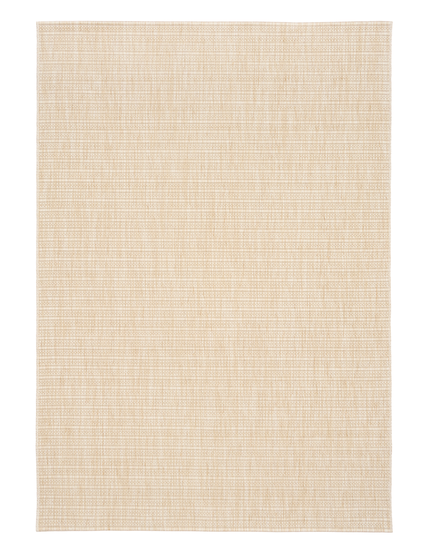 Barton Cream 41524 indoor/outdoor rug featuring soft cream tones and a subtle textured pattern, power-loomed from UV-stabilised polypropylene for lasting durability. Colour Cream. 3 sizes. Top.
