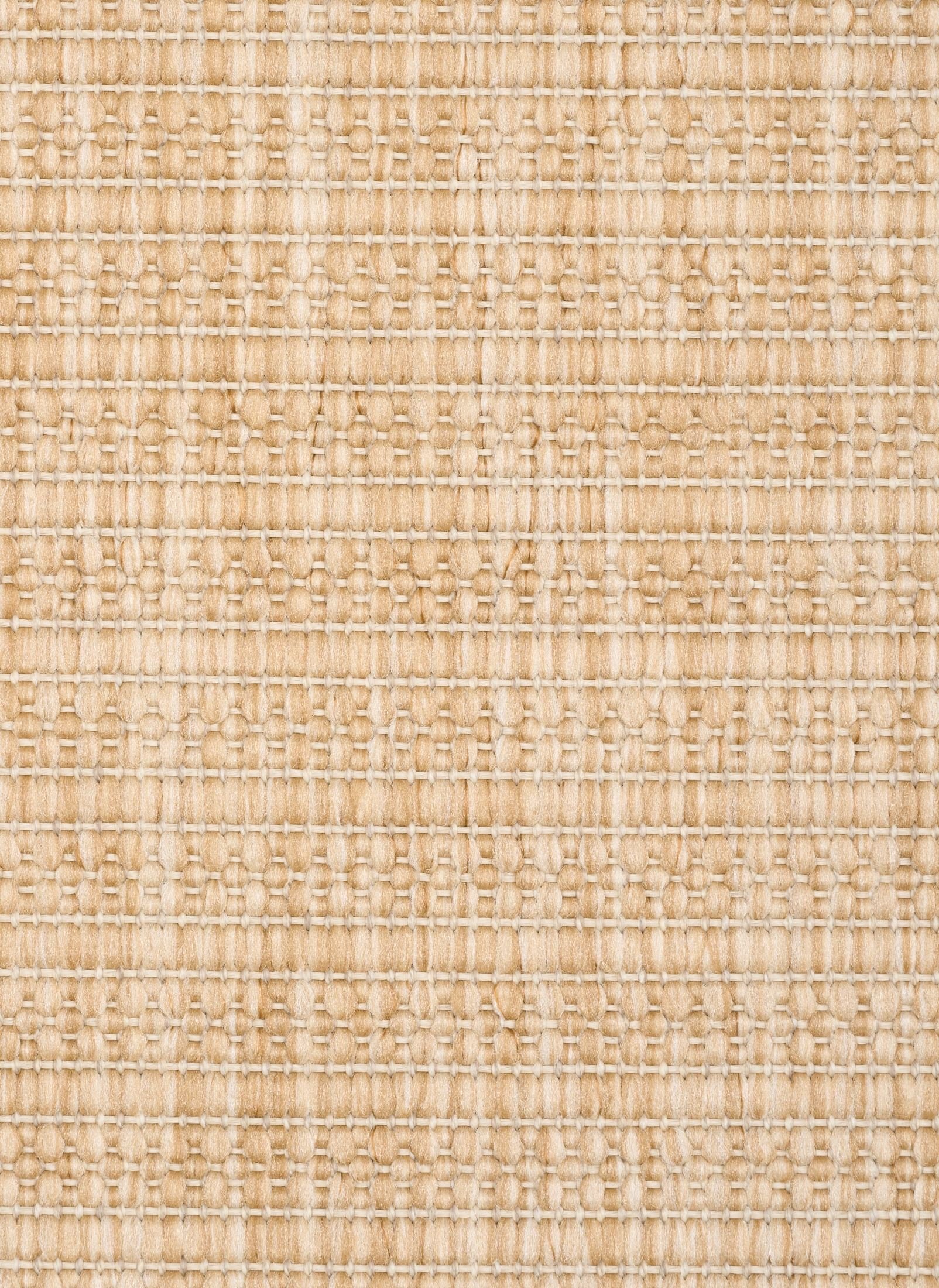 Barton Linear Beige indoor/outdoor rug featuring soft beige tones and a subtle textured pattern, power-loomed from UV-stabilised polypropylene for lasting durability. Colour Beige. 3 sizes. Close.