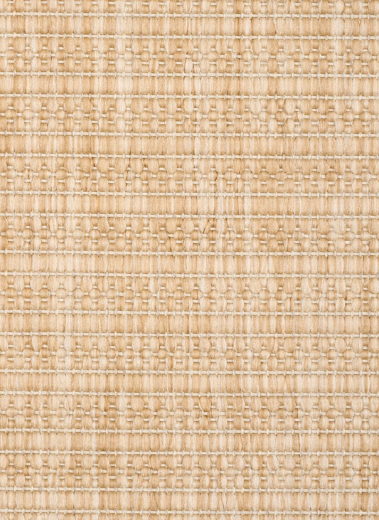 Barton Linear Beige indoor/outdoor rug featuring soft beige tones and a subtle textured pattern, power-loomed from UV-stabilised polypropylene for lasting durability. Colour Beige. 3 sizes. Close.