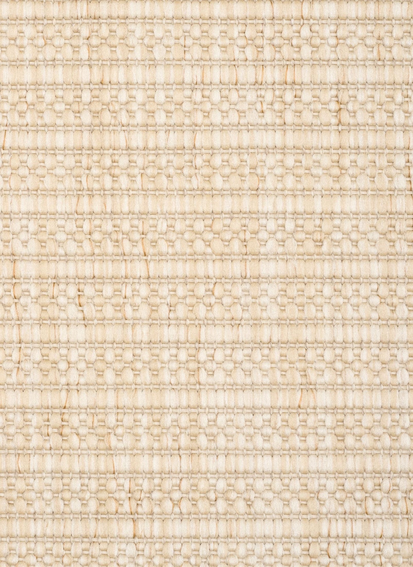 Barton Linear Cream indoor/outdoor rug featuring soft cream tones and a subtle textured pattern, power-loomed from UV-stabilised polypropylene for lasting durability. Colour Cream. 3 sizes. Close.