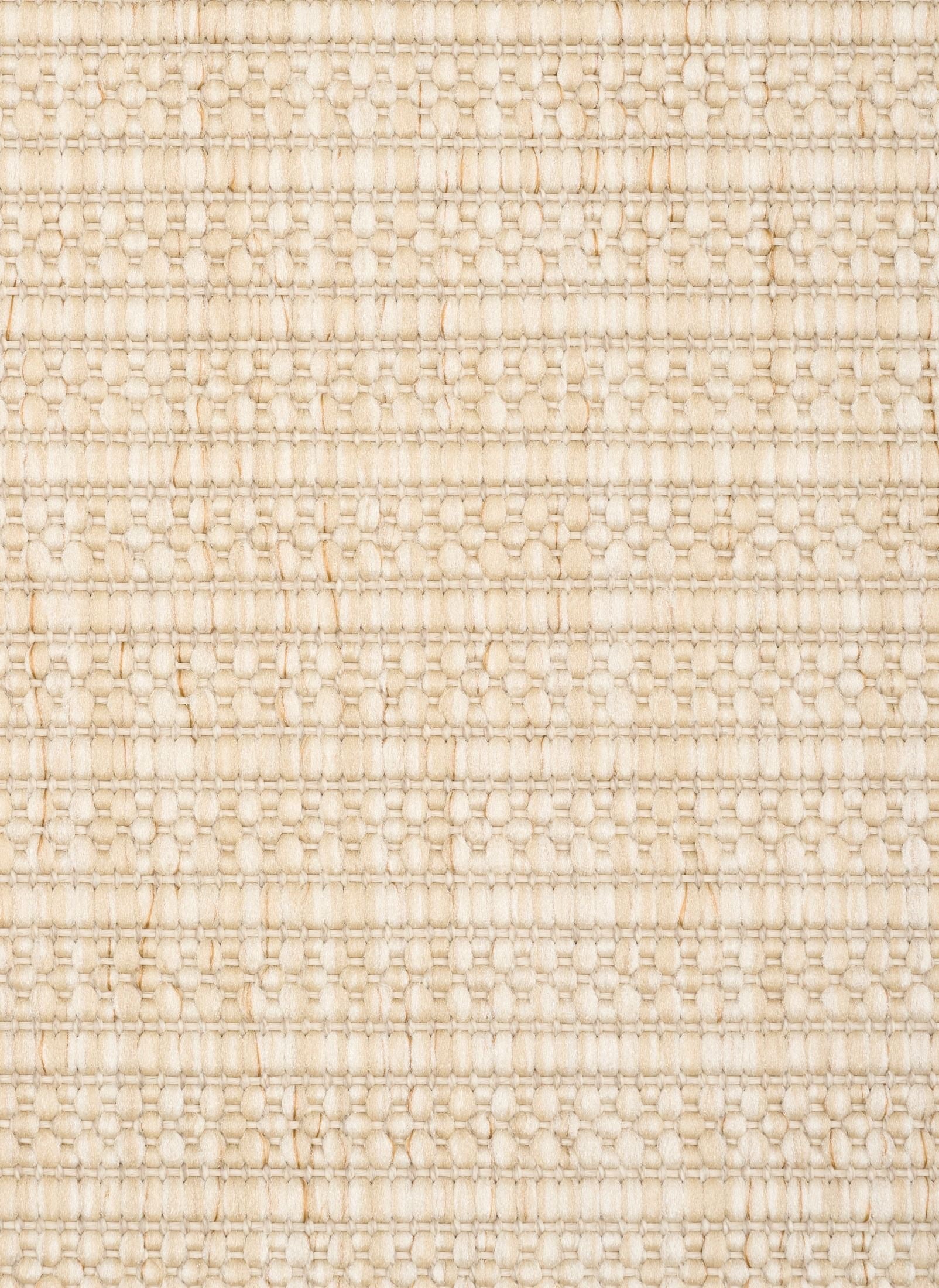 Barton Linear Cream indoor/outdoor rug featuring soft cream tones and a subtle textured pattern, power-loomed from UV-stabilised polypropylene for lasting durability. Colour Cream. 3 sizes. Close.