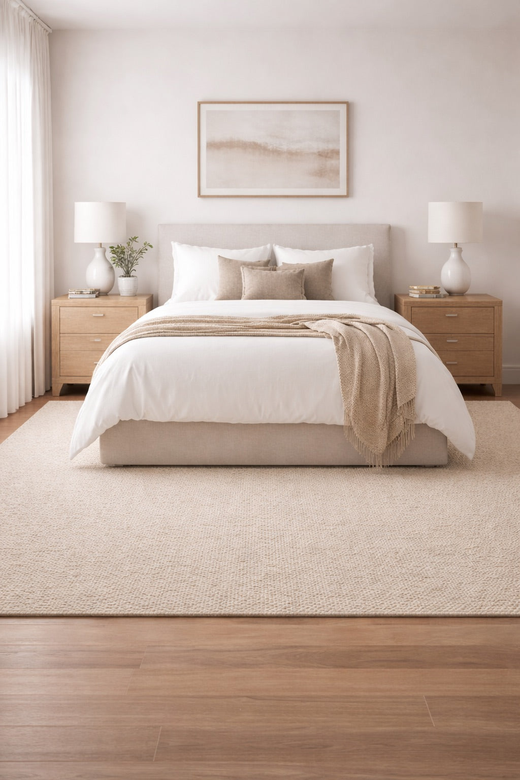 Ochoco Bedroom Rugs Placement and Sizing Guide. Learn How to add rugs to the bedroom. Ochoco Rugs Perth.
