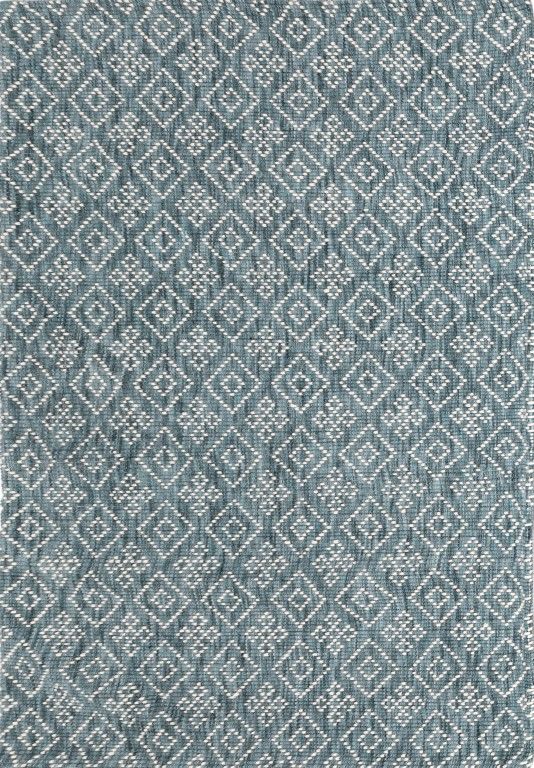 Bellevue Teal is a textured hand woven  wool and viscose rug.  Featuring a tribal diamond aztec design. Colours Teal Green with White Patterns. Sizes 200 X 290 and 300 X 400. Full.