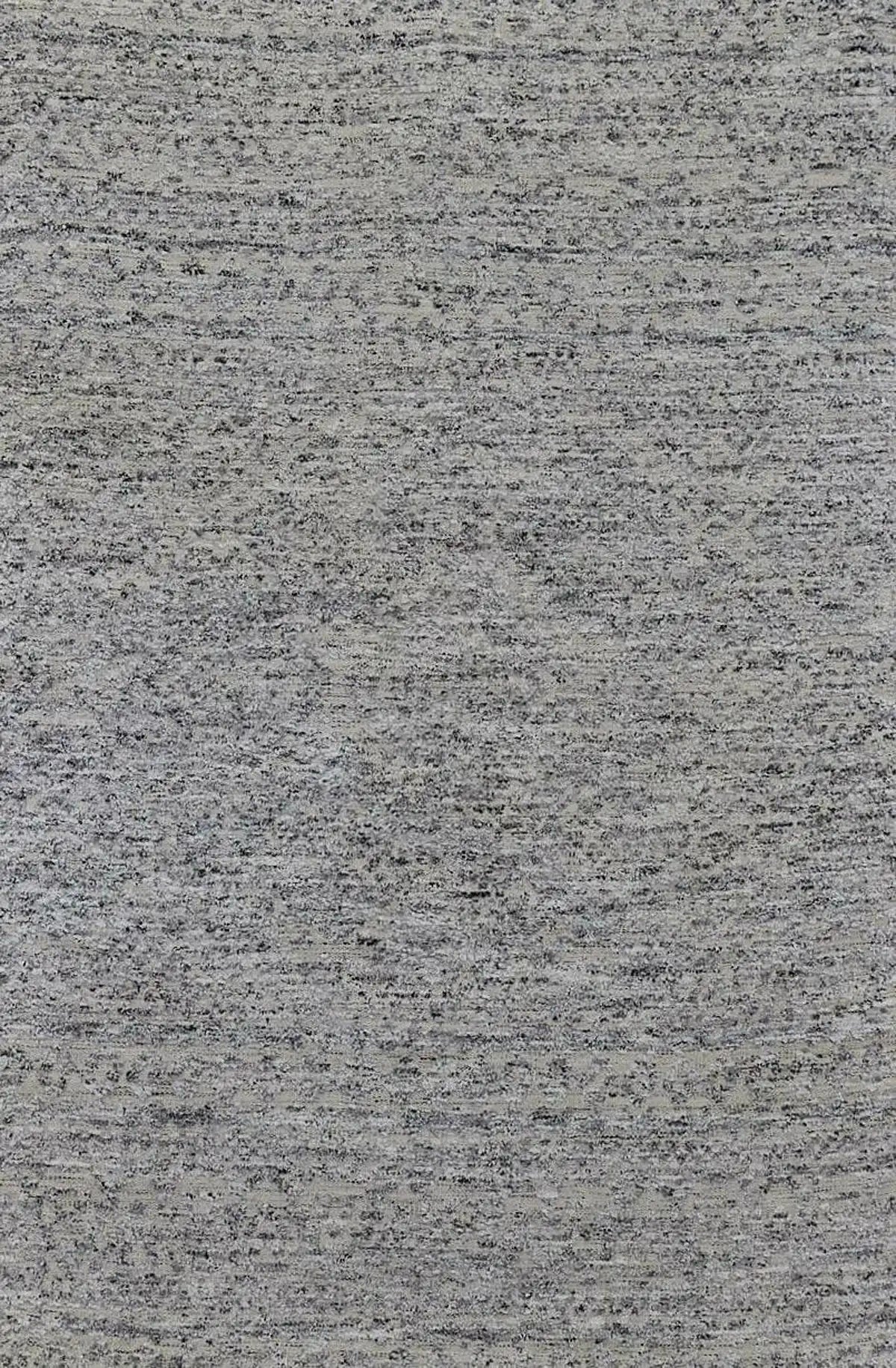 Brazil - Frost is a Boho Tribal Hand-Knotted Wool and Bamboo Silk Rug with a pile height of 7-9mm. Colours White with Light Grey and Dark Grey accents. Sizes 160 X 230, 200 X 290, and 240 X 340. Full.