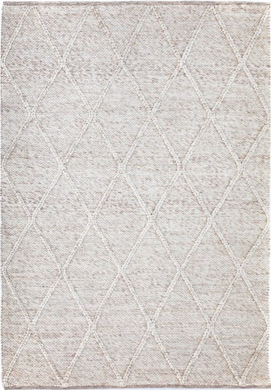 Colombo Beige is a textured hand woven rug. Made from 80% wool and 20% polyester, it features a braided diamond pattern for an extra textured feel.  Colour Beige.  Sizes 155 X 225, 200 X 290, 240 X 320 and 300 X 400. Full.