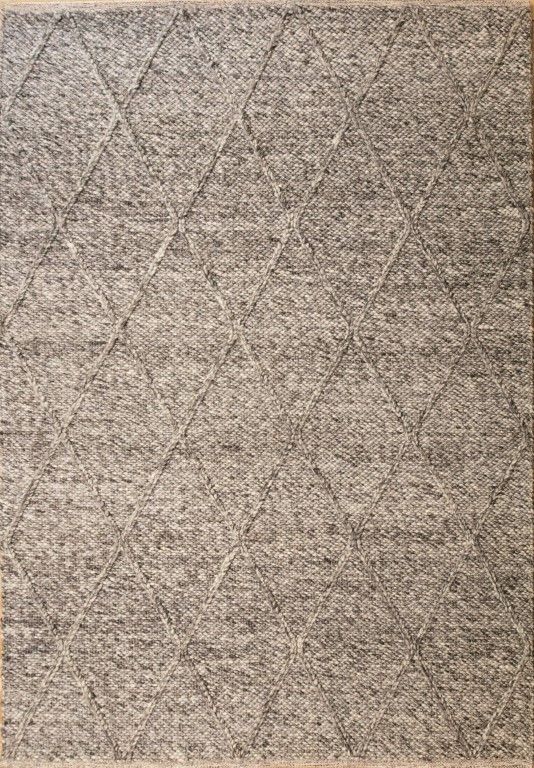 Colombo Dark Grey is a textured hand woven rug. Made from 80% wool and 20% polyester, it features a braided diamond pattern for an extra textured feel.  Colour Dark Grey.  Sizes 155 X 225, 200 X 290, 240 X 320 and 300 X 400. Full.
