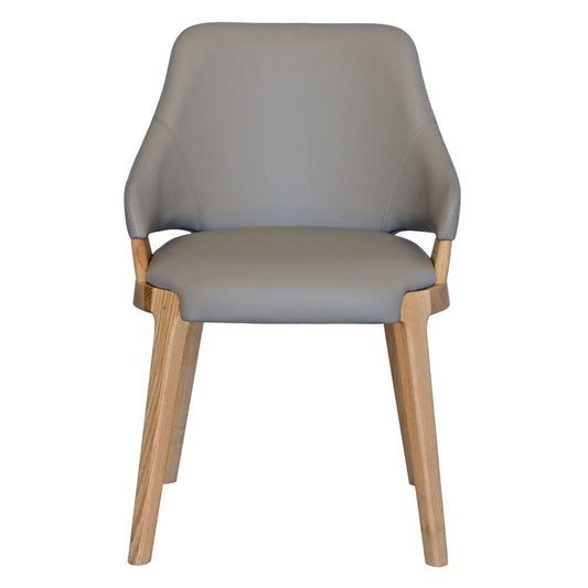 The Comanche Dining Chair features a modern design with a solid ash frame and polyurethane seat and back. 530W x 550D x 450 Seat Height - Back Height 780. Front