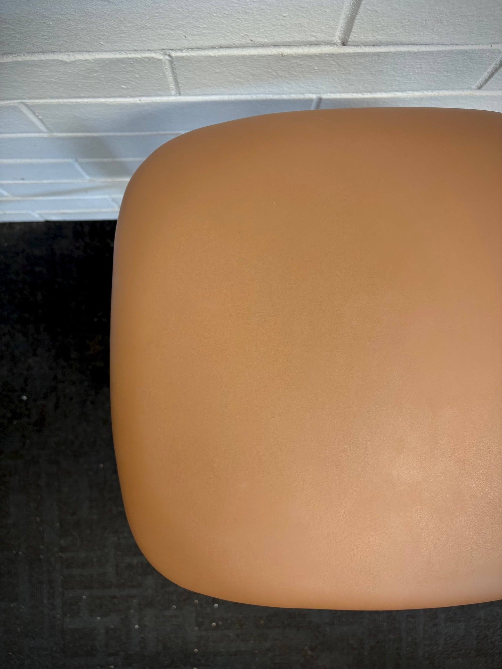 The Danube - Natural/Tan Barstool. A contemporary style barstool. Solid natural ash frame with tan polyurethane seat. Measures  400W X 400D X 670 Seat Height. Top.