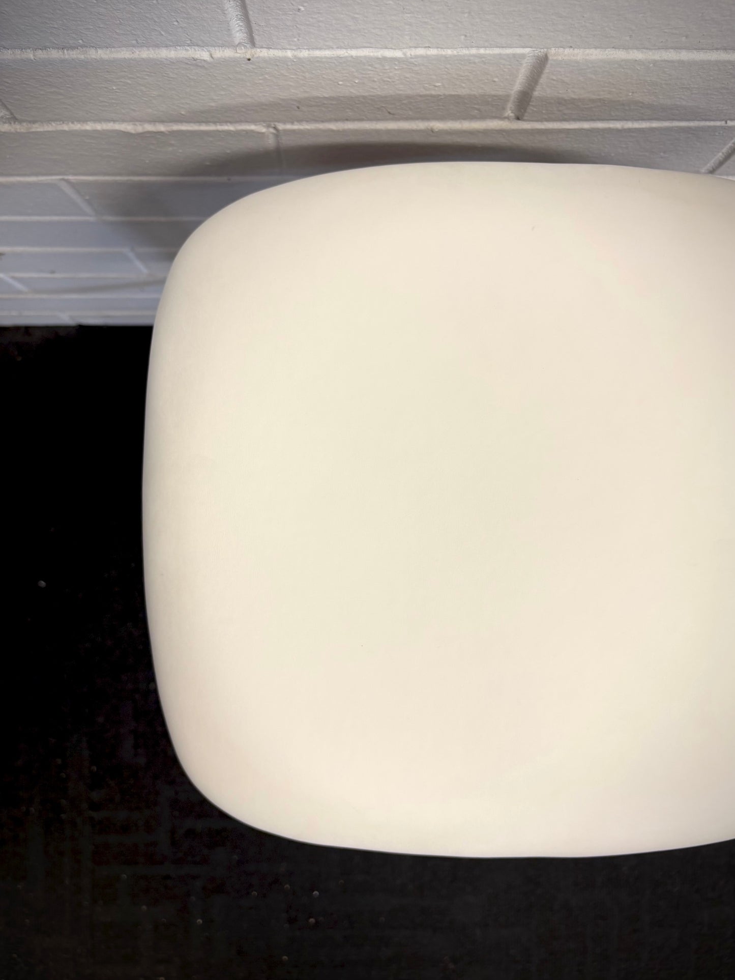 The Danube - Natural and White Barstool. A contemporary style barstool. Solid natural ash frame with white polyurethane seat. Measures  400W X 400D X 670 Seat Height. Top.