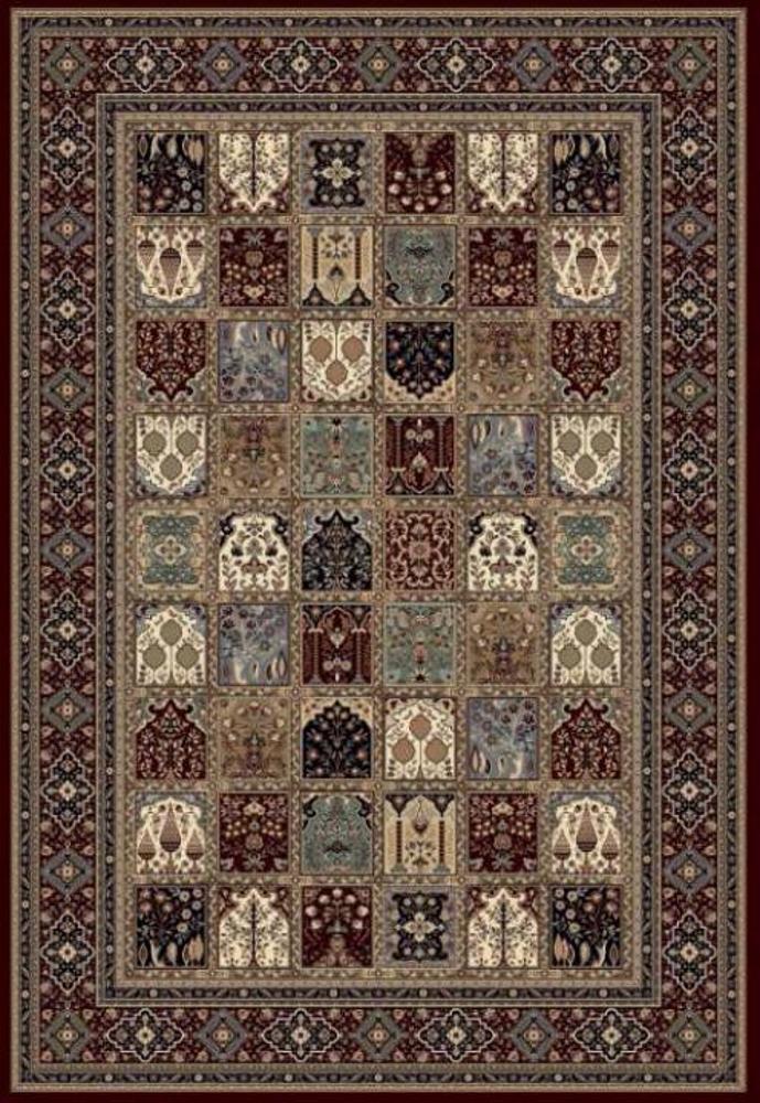 The Davinci 57112 1414 Rug, crafted with heat-set polypropylene for long-lasting durability. Featuring a traditional design. Colours, multi. 4 Sizes. Front Full.