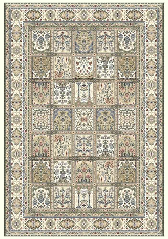 Davinci 57112 6464 Rug, specially crafted with heat-set polypropylene for long-lasting durability. Featuring a traditional design. Colours, beige/multi. 3 sizes. Front Full.