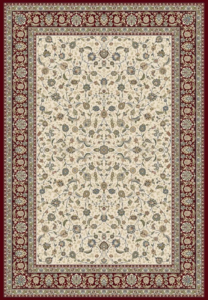The Davinci 57221 6414 machine-made rug offers lasting style and durability, expertly crafted with heat-set polypropylene for enduring comfort. Colours, reds, beiges, greys. 4 Sizes. Front Full.