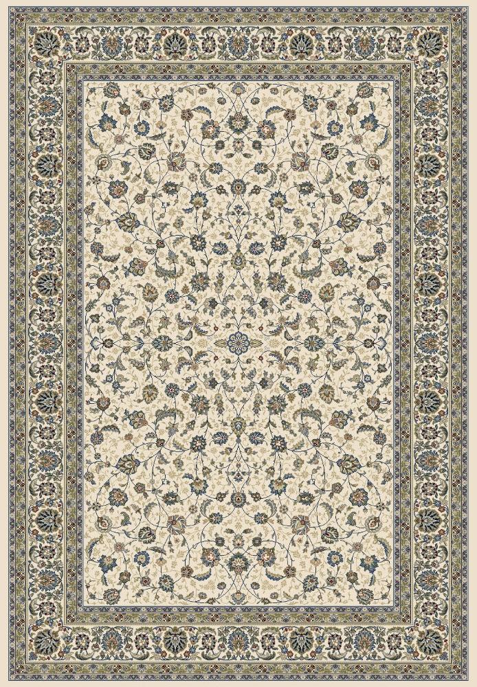 The Davinci 57221 6464 machine-made rug offers traditional style and durability, expertly crafted with heat-set polypropylene for enduring comfort. Colours, beiges, blues, greys, cream. 4 Sizes. Front Full.