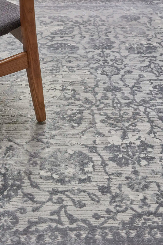 France Grey is a machine made rug. Its design boasts a traditional floral feel. Crafted from Polyester, with a low-profile 7-9mm pile height. Colours Light  Grey and Grey tones. Sizes 160 X 230, 200 X 290, 240 X 340 and 300 X 400. Life.