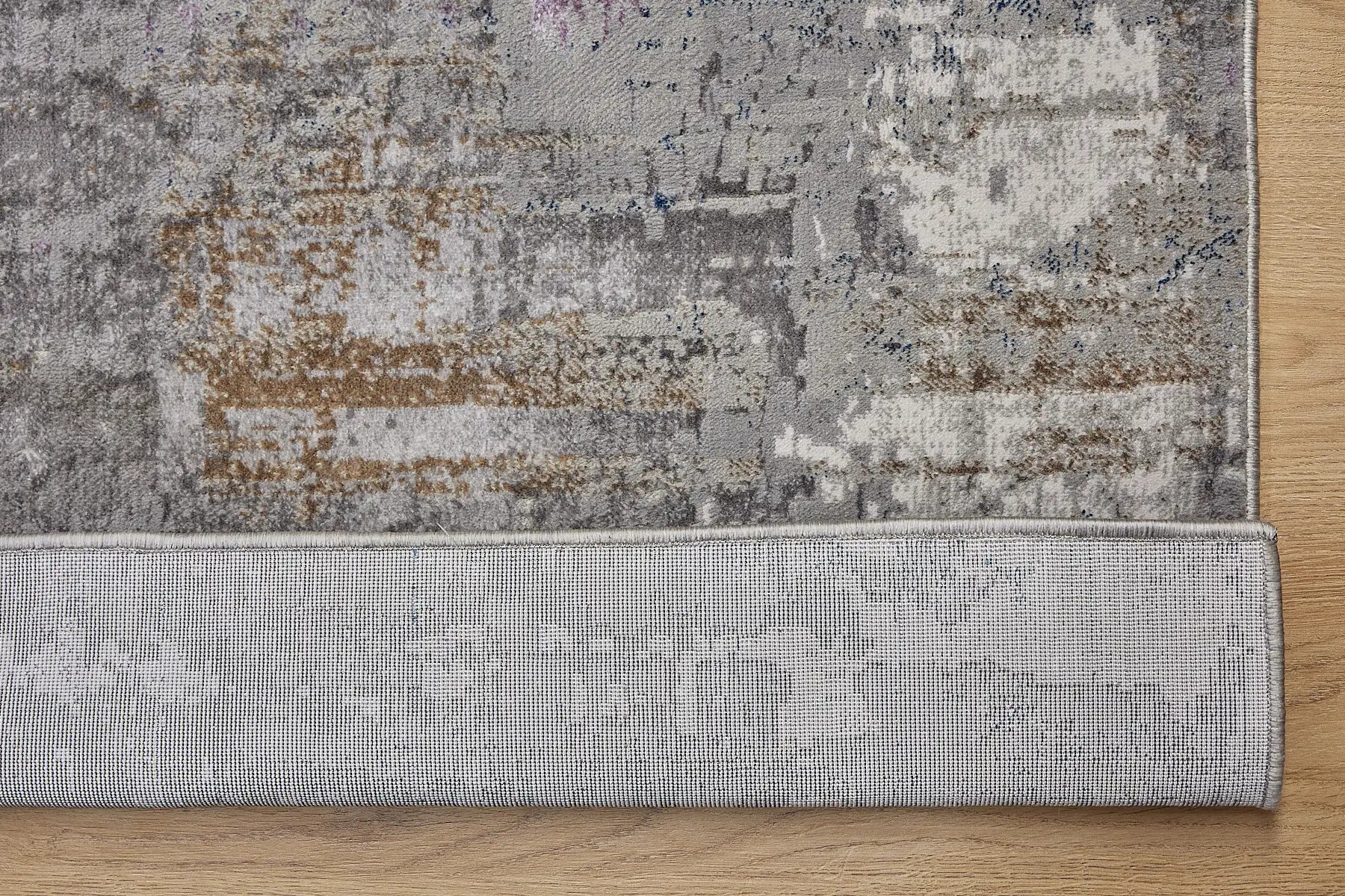 Geneva Lilac is a machine made rug. Its design boasts a modern/contemporary feel. Crafted from Viscose and Polyester, with a low-profile 7-9mm pile height. Colours Light Grey with Blue and Beige accent tones. Sizes 160 X 230, 200 X 290 and 240 X 340. Fold.