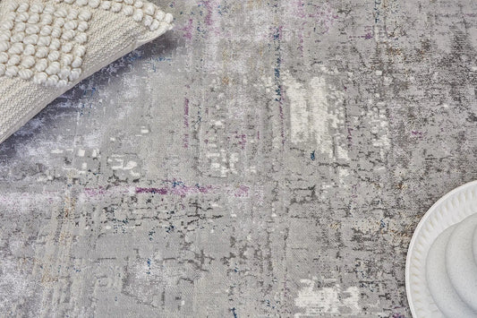 Geneva Lilac is a machine made rug. Its design boasts a modern/contemporary feel. Crafted from Viscose and Polyester, with a low-profile 7-9mm pile height. Colours Light Grey with Blue and Beige accent tones. Sizes 160 X 230, 200 X 290 and 240 X 340. Life.