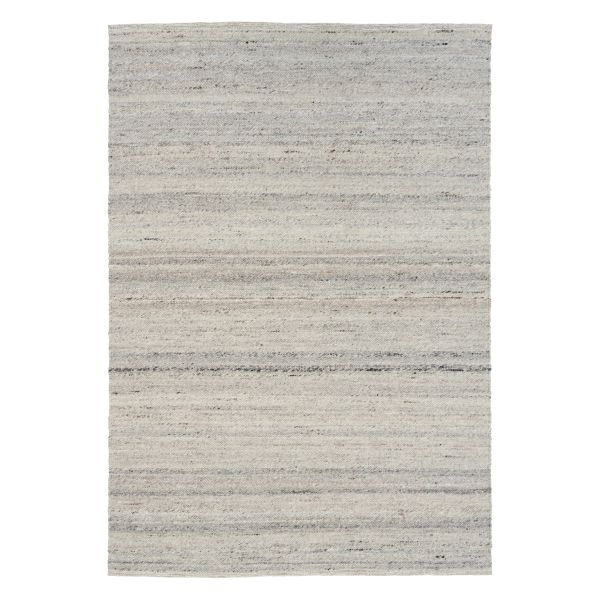 Harmony Katana Rug – hand-woven blend of wool and viscose in soft natural tones, featuring a textured finish that’s both elegant and durable. Colour White, Grey, black and brown flecks. 4 sizes. Top Plain.