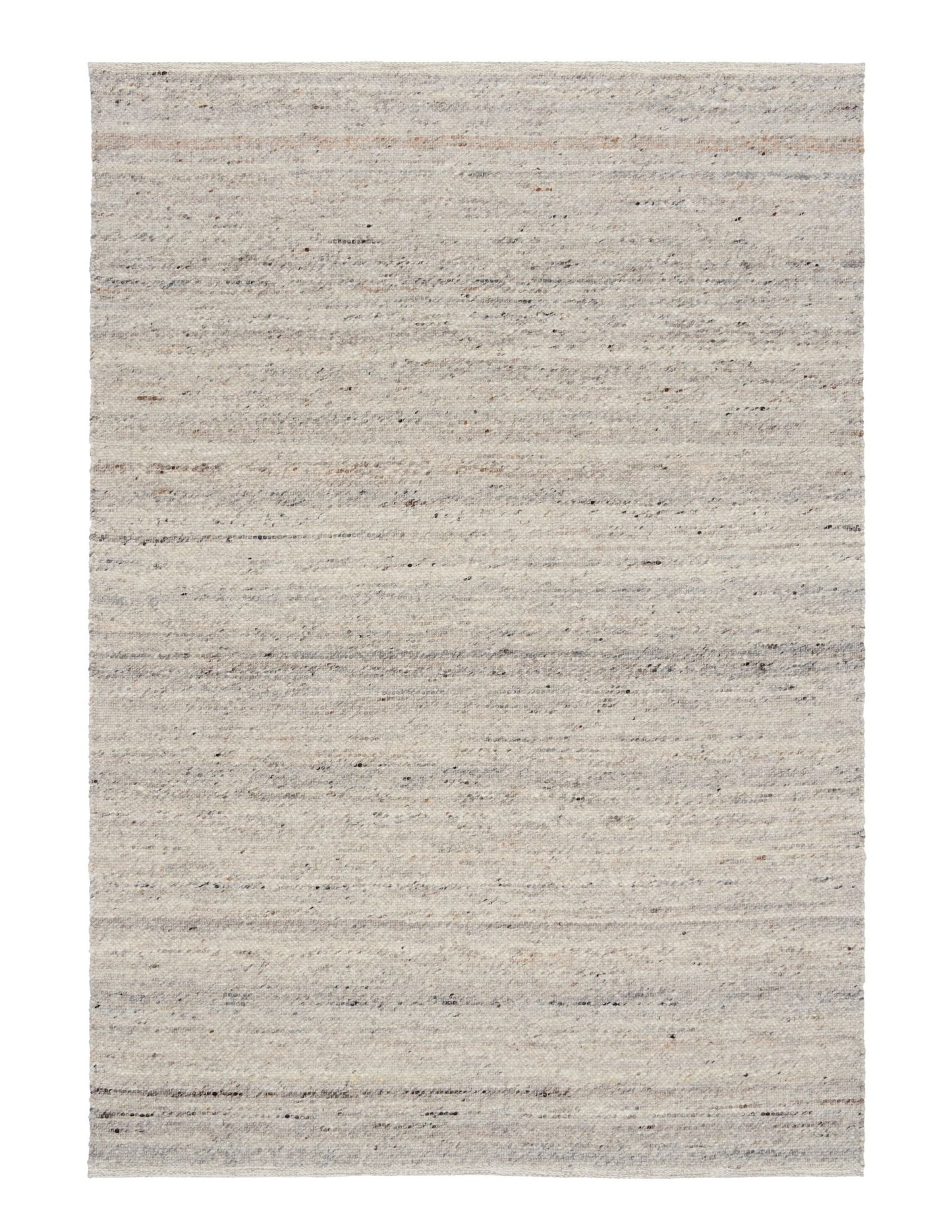 Harmony Smoke Grey Rug – hand-woven blend of wool and viscose in soft natural tones, featuring a textured finish that’s both elegant and durable. Colour White, Grey, black and brown flecks. 4 sizes. Top Plain.