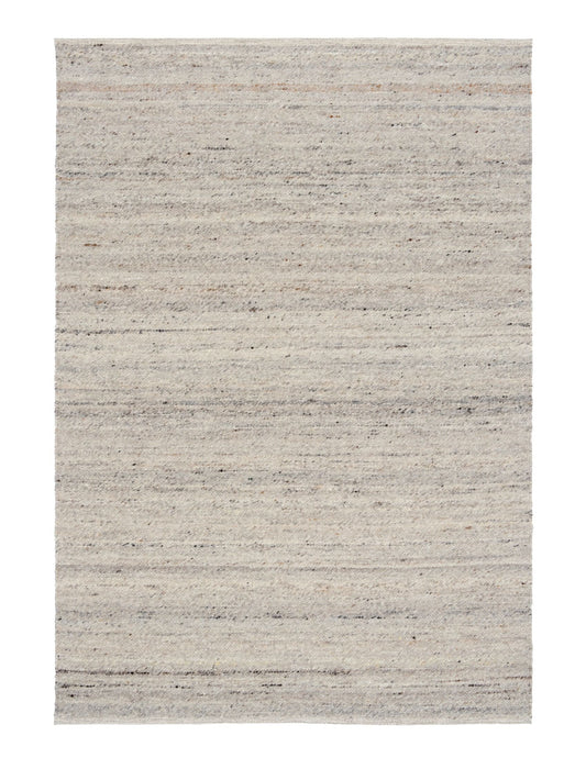 Harmony Smoke Grey Rug – hand-woven blend of wool and viscose in soft natural tones, featuring a textured finish that’s both elegant and durable. Colour White, Grey, black and brown flecks. 4 sizes. Top Plain.