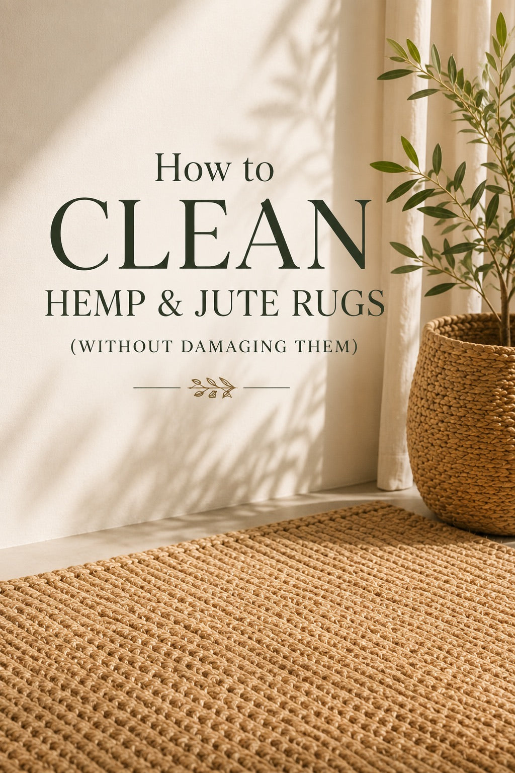 Image for our How to clean hemp and jute rugs article.