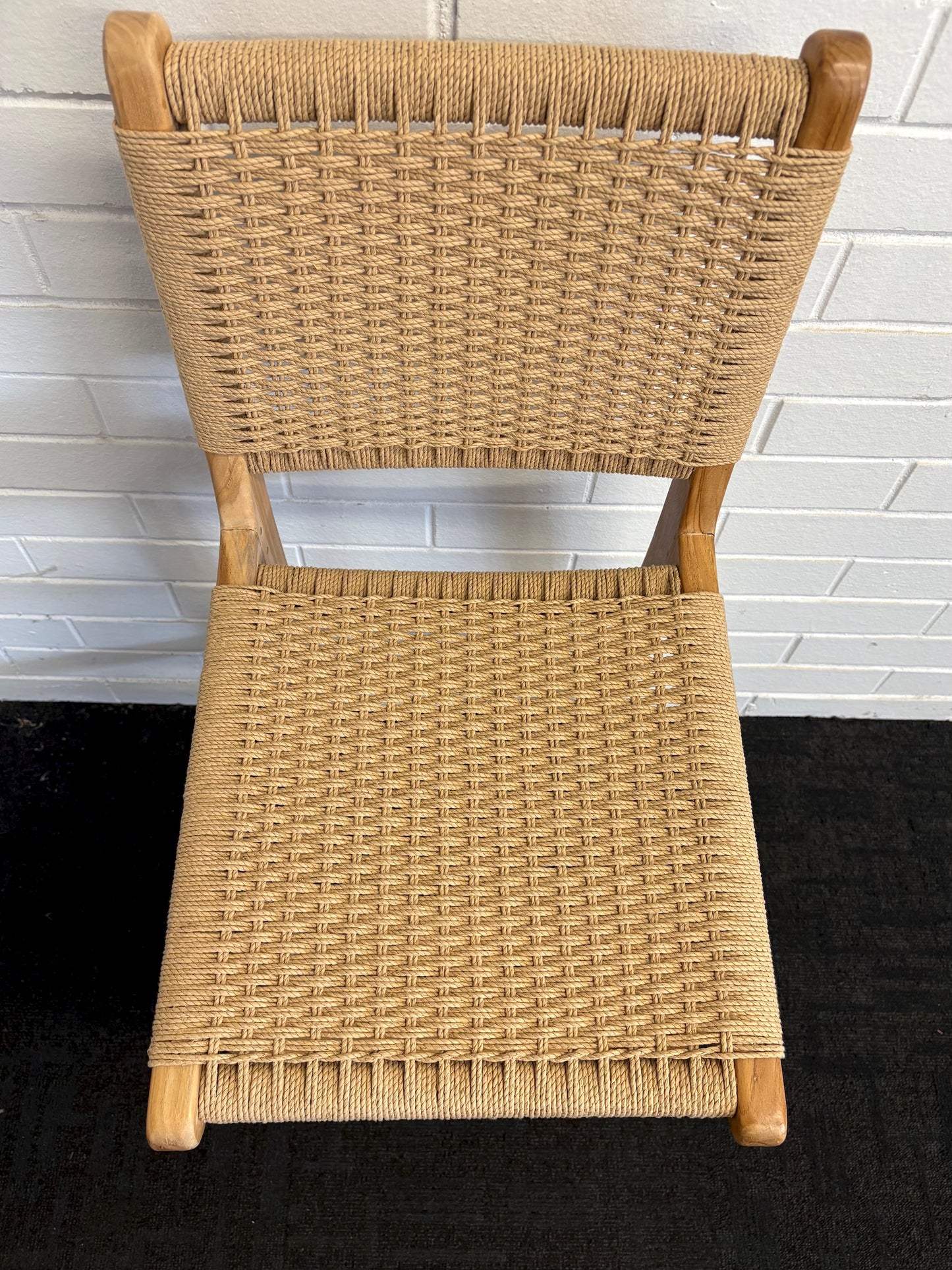 The Hudson with Back Barstool boasts a coastal contemporary feel. Crafted from sustainable solid teak and featuring a luxurious rope seat. Colour natural. Measures 400 Wide x 560 Depth x 1050 Back Height x 680 seat height. Top.