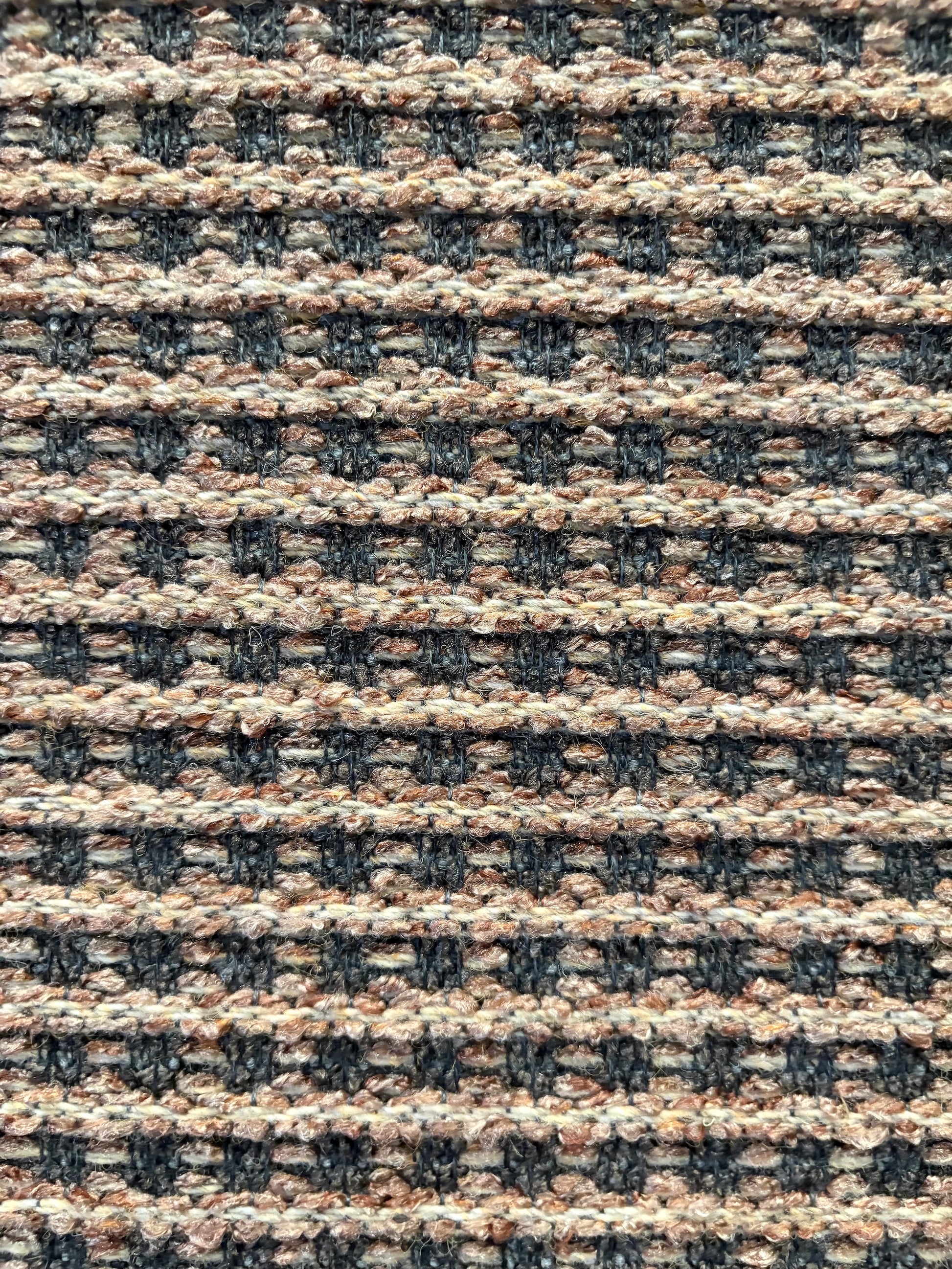 Katana Beige indoor/outdoor rug featuring Beige and light grey/gold tones and a subtle textured pattern, power-loomed from UV-stabilised polypropylene for lasting durability. Colour beige with grey and gold flecks. 3 sizes. Close.