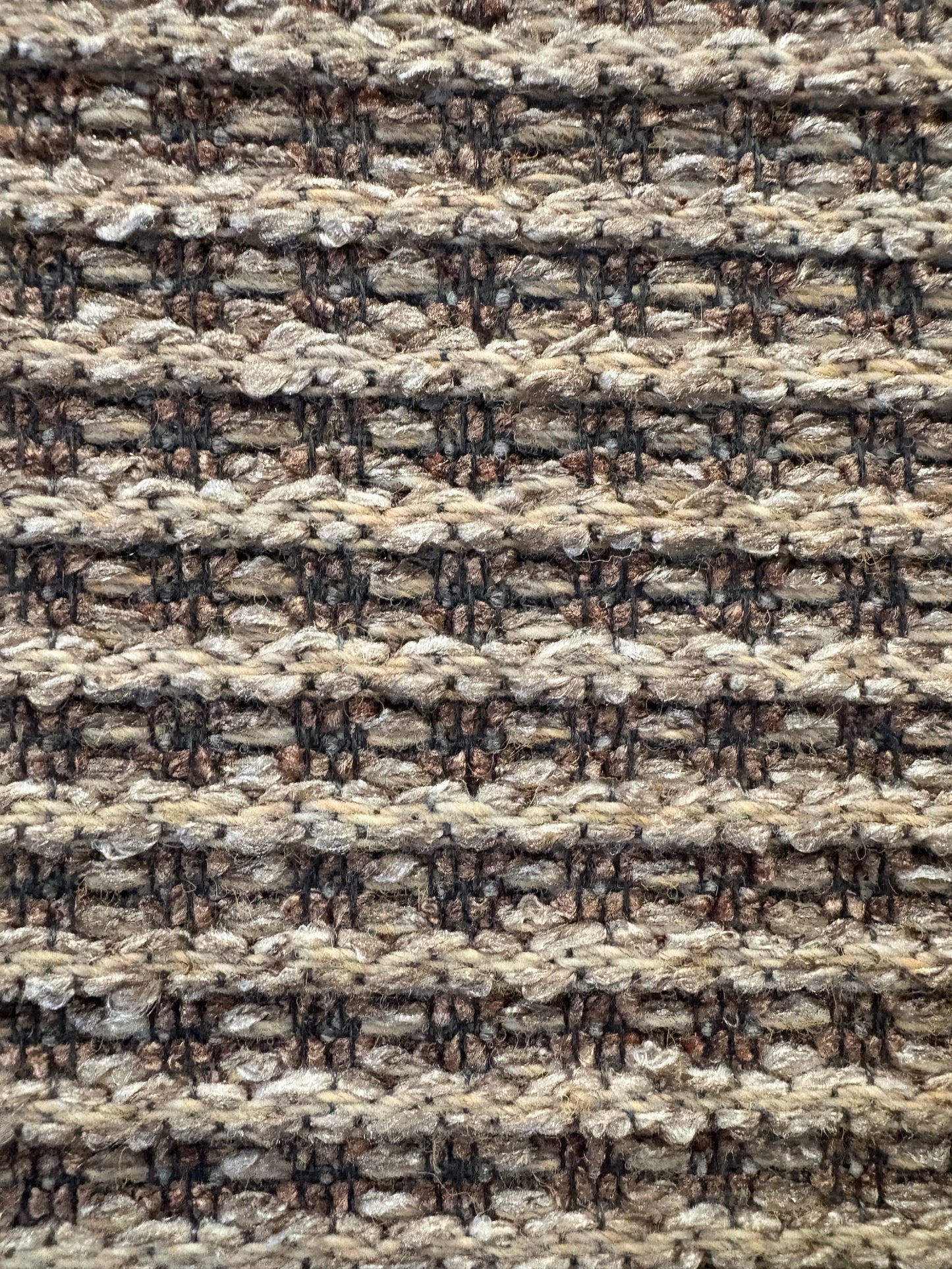 Katana Cream indoor/outdoor rug featuring soft cream and light grey tones and a subtle textured pattern, power-loomed from UV-stabilised polypropylene for lasting durability. Colour creams and light greys. 3 sizes. Close.