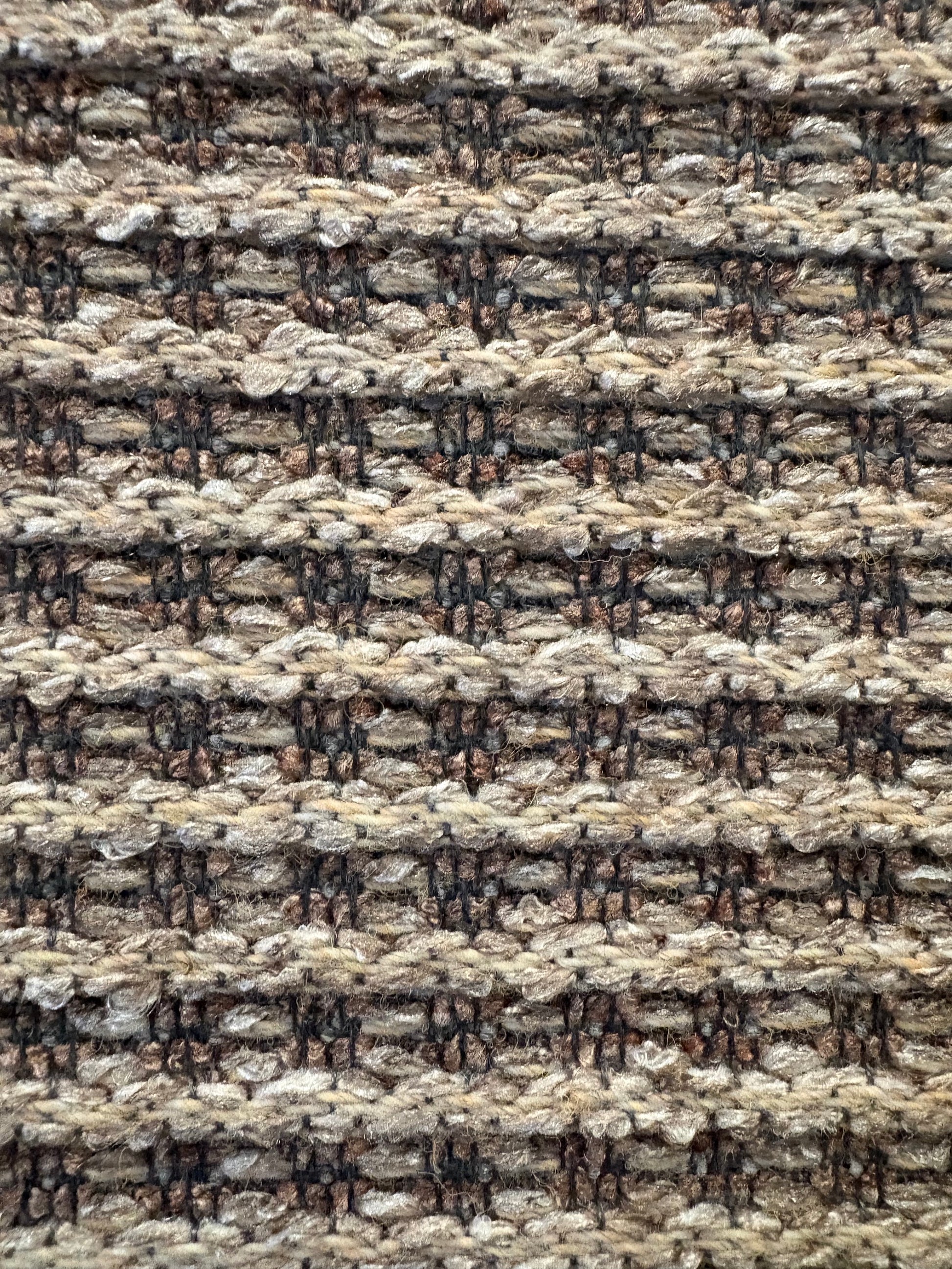 Katana Cream indoor/outdoor rug featuring soft cream and light grey tones and a subtle textured pattern, power-loomed from UV-stabilised polypropylene for lasting durability. Colour creams and light greys. 3 sizes. Close.