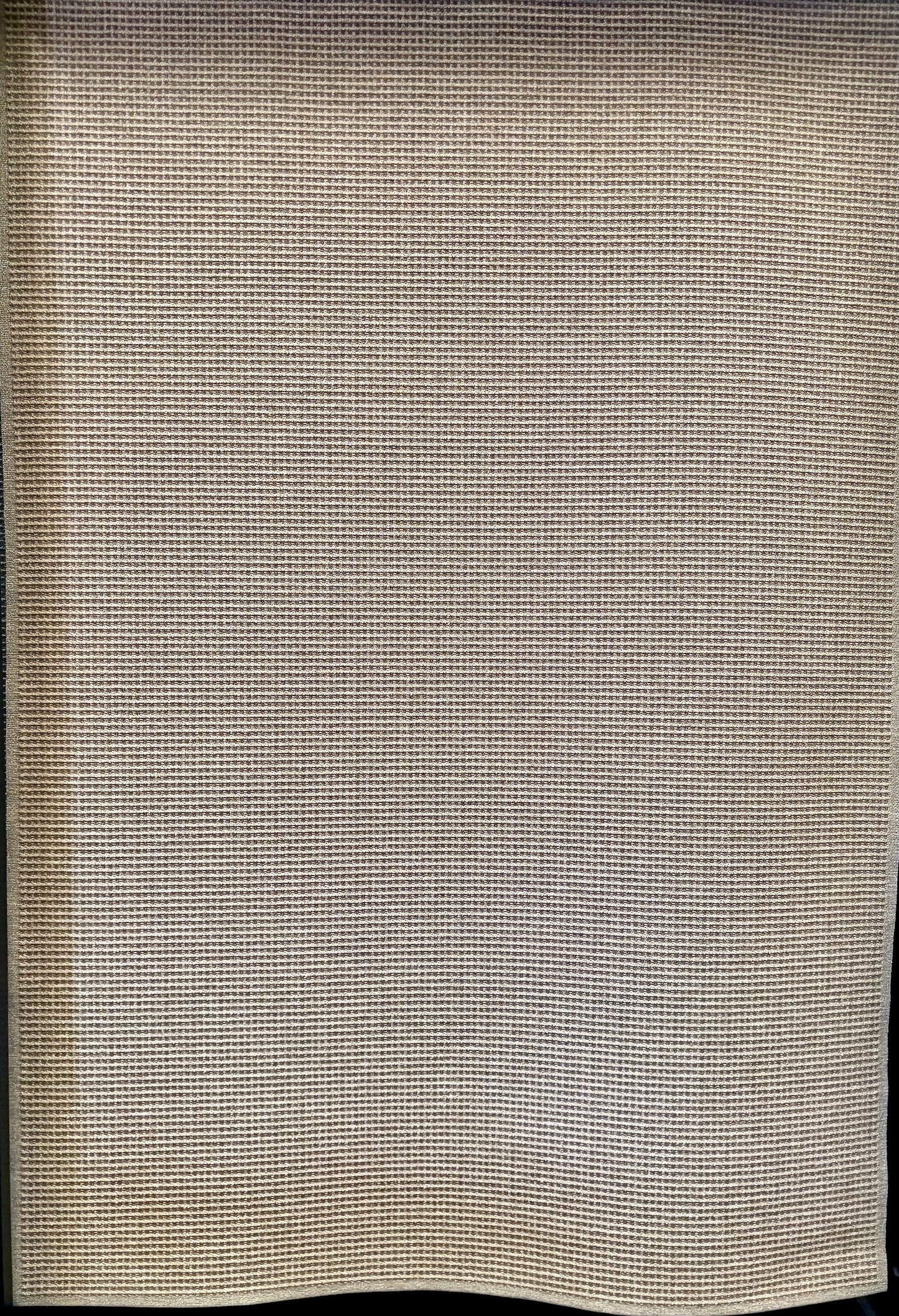 Katana Cream indoor/outdoor rug featuring soft cream and light grey tones and a subtle textured pattern, power-loomed from UV-stabilised polypropylene for lasting durability. Colour creams and light greys. 3 sizes. Full.