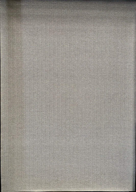 Katana Light Grey indoor/outdoor rug featuring light grey/grey tones and a subtle textured pattern, power-loomed from UV-stabilised polypropylene for lasting durability. Colour light grey. 3 sizes. Full.