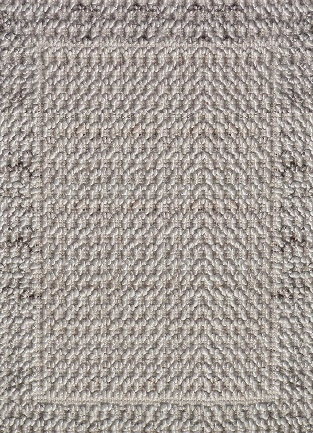 Liberty Oatmeal is an eco-luxury rug crafted with hand woven recycled PET (plastic bottles) yarn. Boasting a super soft textured loop pile and pile height of 16-18mm. Colour Light Grey and Cream Grey. Sizes 160 X 230, 200 X 290, 240 X 340 and 290 X 390. Full.